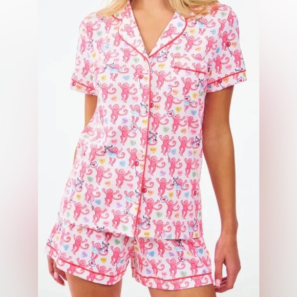 Roller Rabbit Be My Monkey Pajama Set - Picture 3 of 3